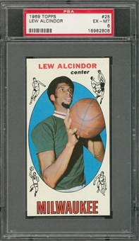 1969 Topps #25 Lew Alcindor Rookie Card – PSA EX-MT 6
